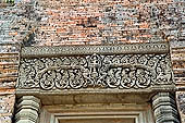 Angkor - Eastern Mebon - remarkable sculpted sandstone lintels of the temple towers